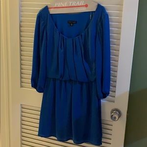 Royal blue long sleeve dress
